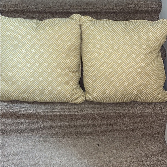 Mustard throw pillows - Picture 1 of 2
